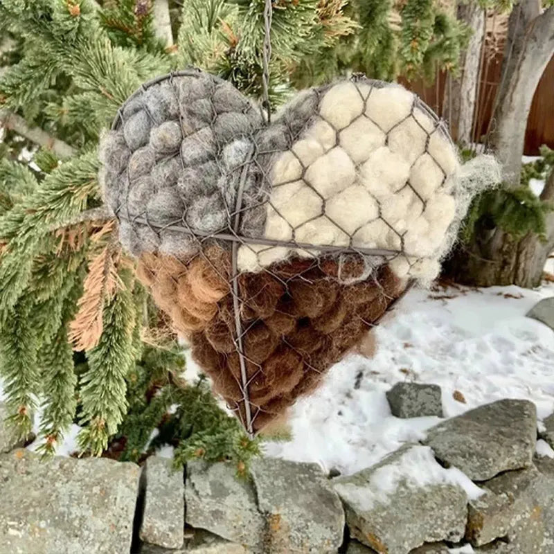 Zupfherz Alpakawolle-Spender