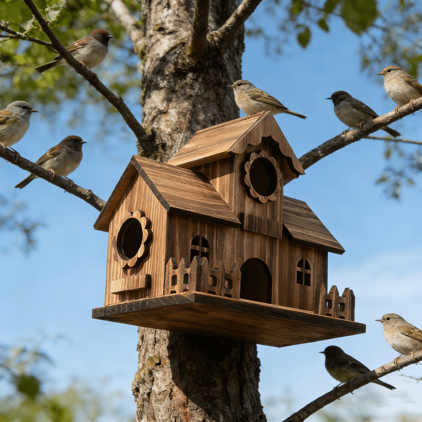 Waldhüter Eichenholz-Vogelhaus